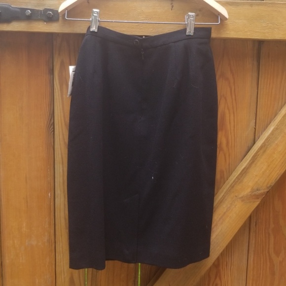 Liz Claiborne 2 petite blacwool lined pencil skirt - Picture 4 of 4